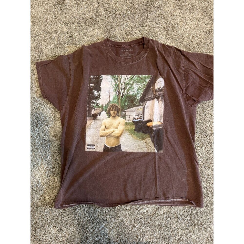 Jack Harlow “Come Home The Kids Miss You” Graphic T-Shirt Men’s Large Brown